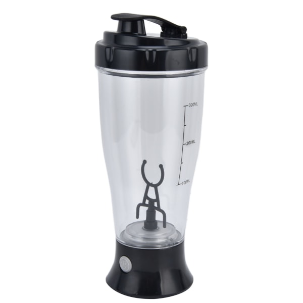 Sähköinen sekoituskuppi Yksinkertainen 350ml Kahvi Maito Ravistuspullo Automaattinen Shaker KuppiMusta