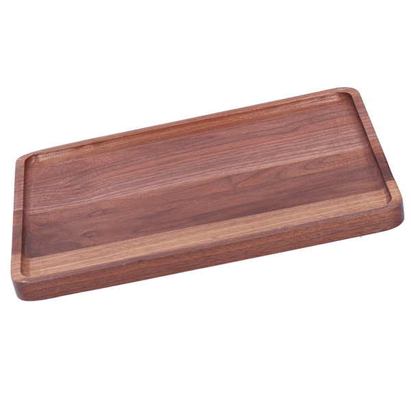 Valnød Serveringsplade Firkant Dekoration Frugt Mad Dessert Plade Bakke Træ BBQ Plade 34x23x2