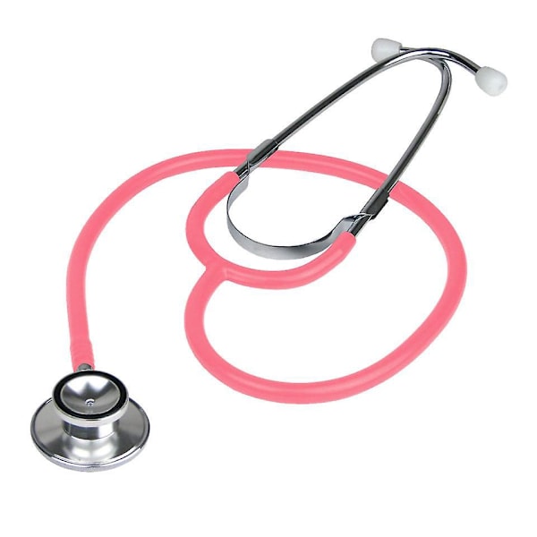 Dual Head Stethoscope for Patient Diagnostics and Evaluations - Pink