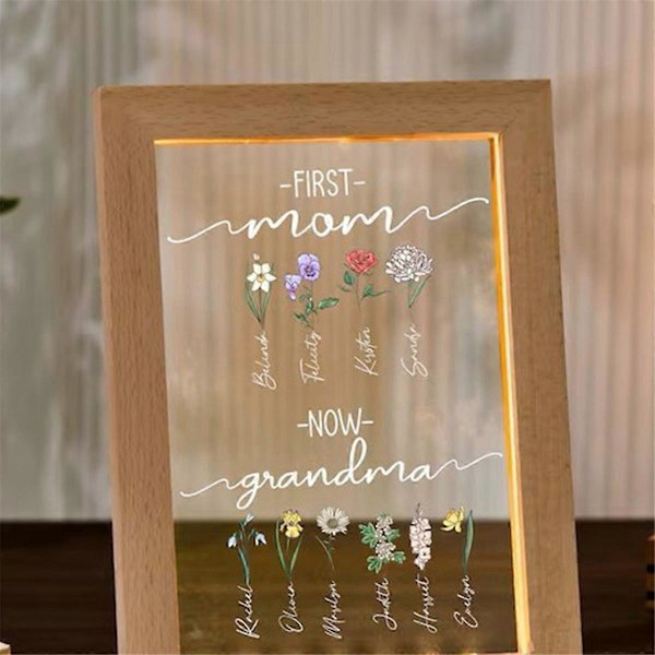 Nattlampa, Blomma, Namn, Morsdagspresent, Fotoram, A