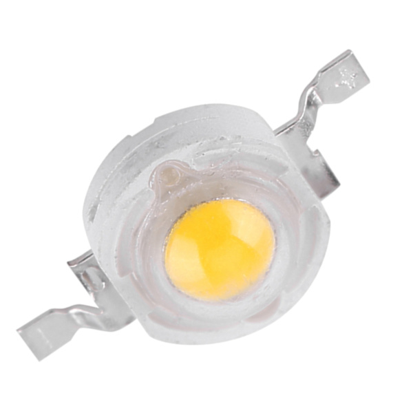 50 st SMD 1W LED-lampor Pärlor Chip för Floodlight Spotlight Energibesparande Varmvit