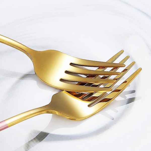 5-delt Sæt af Frugtgafler i Rustfrit Stål til Desserter, Te, Kager - Moderne Design til Fester, Begivenheder, Bryllupper