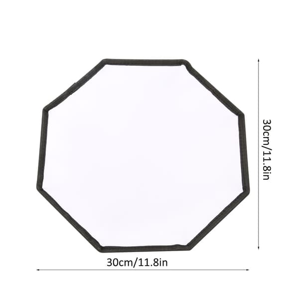 Kompakt 30 cm ottekantet softbox til nærbilledfotografering og belysning