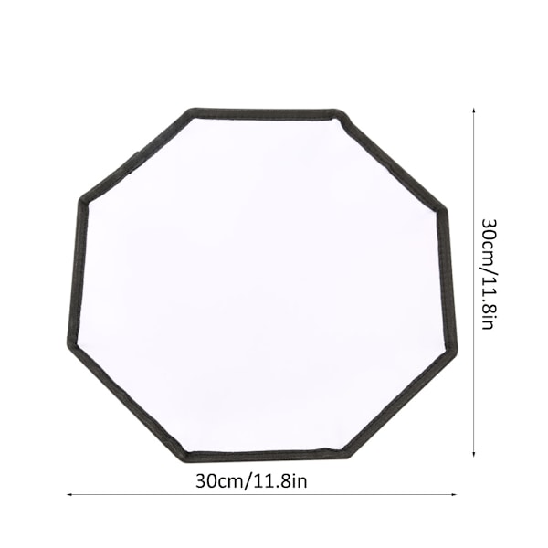 Kompakti 30 cm:n kahdeksankulmainen Softbox lähikuvaukseen ja valaistukseen