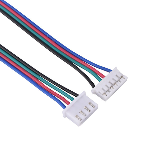 HX2.54 4pin 6pin Vit Dual Terminal Wire Kablar för 3D-skrivare stegmotorer 1000mm