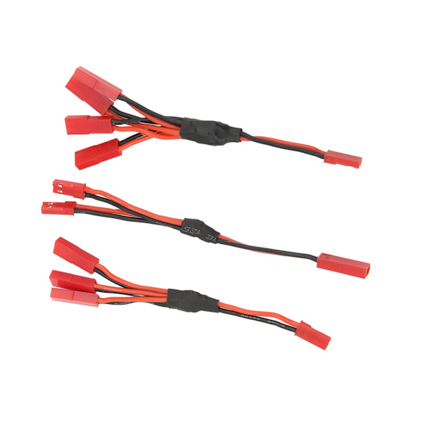 Rød JST Y Parallel Adapter Harness Sæt Enkel Installation JST Stik Splitter Y Kabel til Traxxas