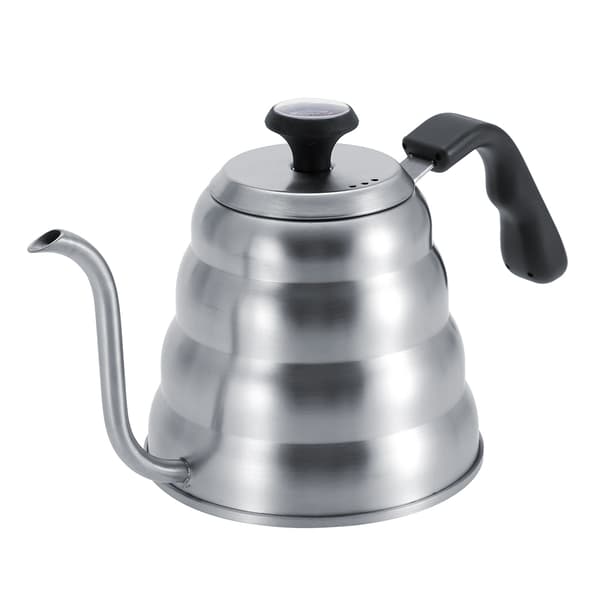 Rustfrit stål kaffe tekande hældningsdrypkedel med svanenhals og indbygget termometer 1,2L