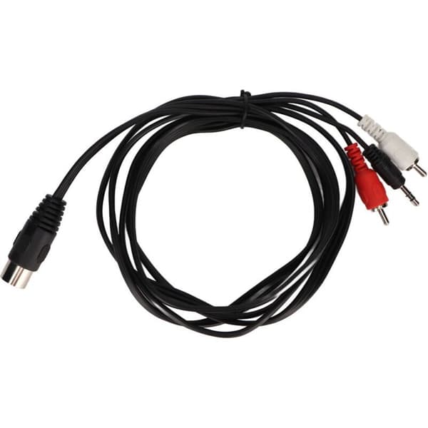 5-bens DIN til 3,5 mm Jack og RCA lydadapterkabel, universel forbindelse