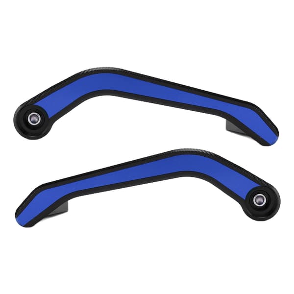2PCS Motorcykel Styrskydd Aluminiumlegering Modifiering Underhåll Universal för 22mm/0.87in Blå