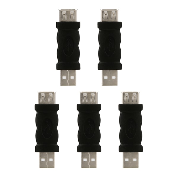 5 stk 5 Gbps høyoverførings USB 3.0 A hann til USB 3.0 A kvinnelig adapterkonverter