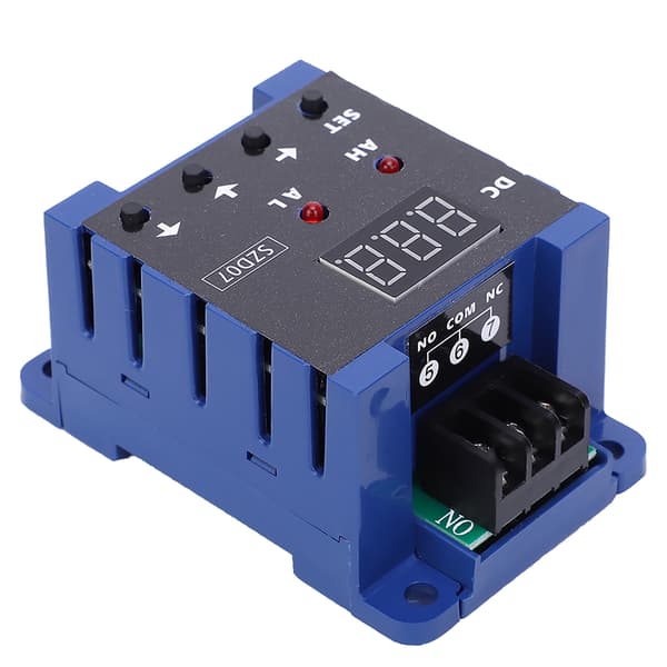 DC Digital Amperemeter Strømsensor Bryter Overgrense Alarm Overbelastningsbeskyttelse SZD07 DC8‑35V
