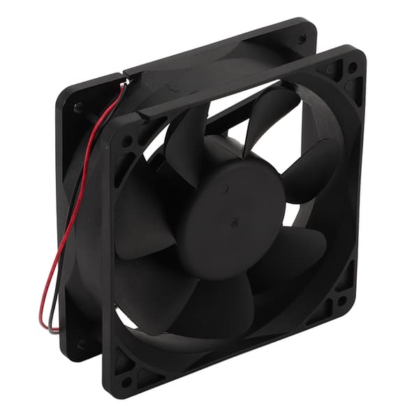 BERM Højtydende køleventilator Hurtig varmeafledning ABS-hus 2400-2500RPM kabinetventilator til computer DC12V