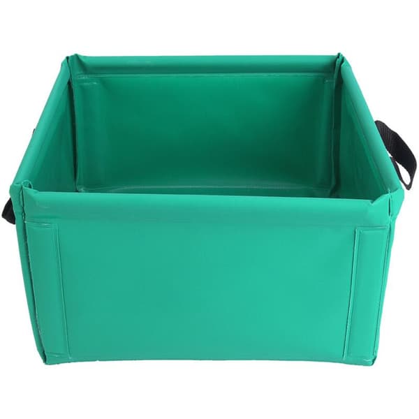 Stor sammenleggbar vanntett PVC-bøtte for camping, reise og piknik