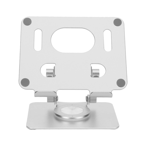 Justerbar tabletstativ 360 graders rotation Fold hul hulkøling aluminiumslegering bordstativholder sølv
