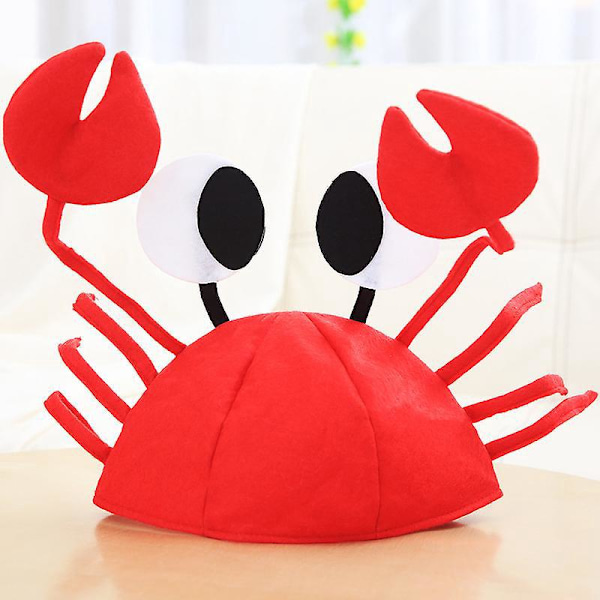 Ocean Animal Crab Hat - Sjov Fisk Kostume til Under Havet Fest af Funny Party Hats
