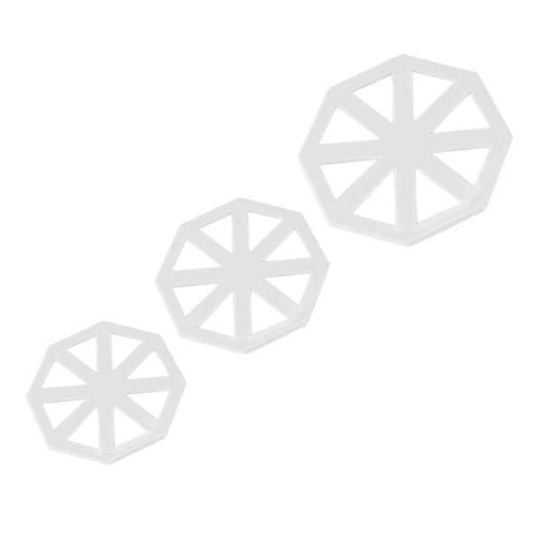 3 stk/sett Bunting Flaggskjærere Kakedekorasjonsform Sjokoladefondantform DIY Tool