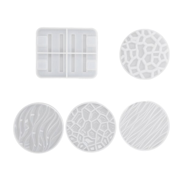 Silikonform Unik 3D Bølgedesign Utsøkt Vakker Holdbar Gjenbrukbar Form for DIY-skåler