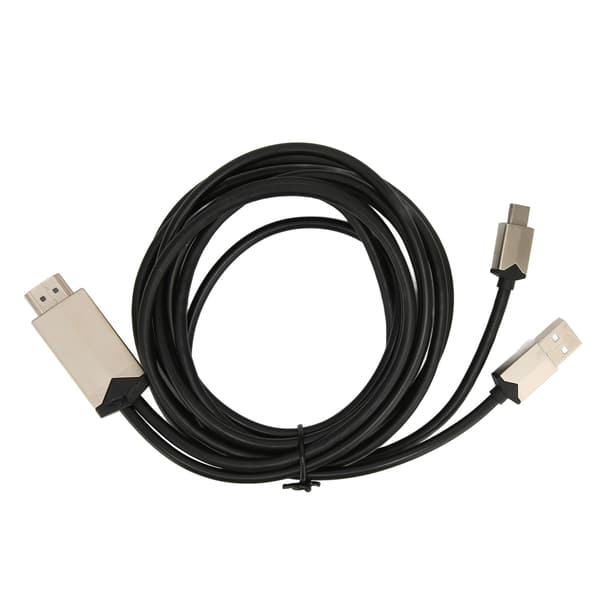 Type C til HD Multimedia Interface Kabel 4K ved 30Hz Ultra HD USB-drevet til Macbook 12/13 tommer/PRO