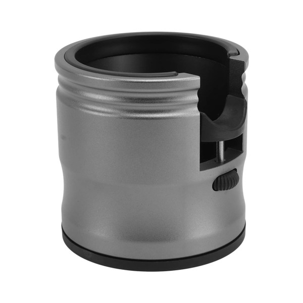 Rund kaffepresshållare i aluminiumlegering, halkfri, justerbar, universell, för hem och kafé, svart