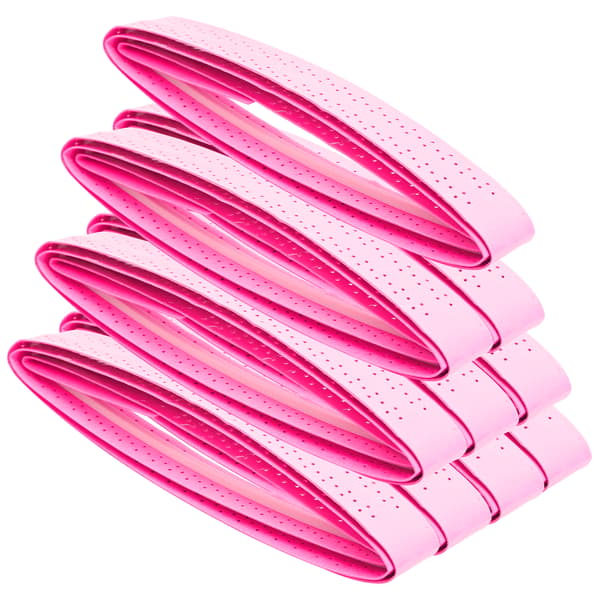 Badmintonracket Overgrip Perforerad Klibbighet Halkfri Antisladd Svettband Grepp Tejp Fluorescerande Rosa