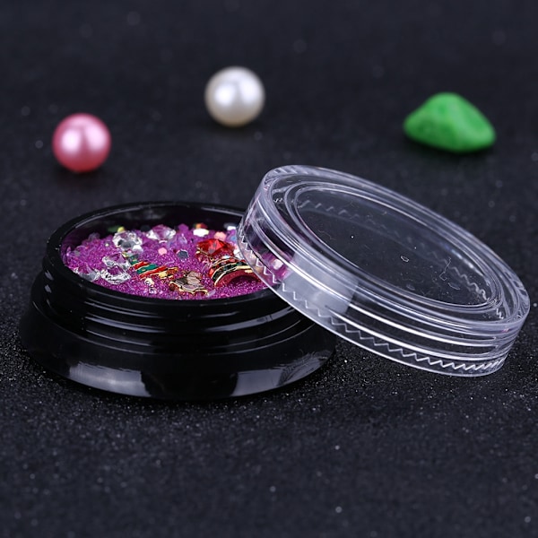 Neglekunstdekorasjon Jul Rhinestone Legering Paljettmiks Manikyrklistremerker #04