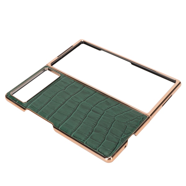 Vikbart phone case för Xiaomi MIX Fold 2 Nanoläder Krokodilmönster Anti-skrapa Case Grön