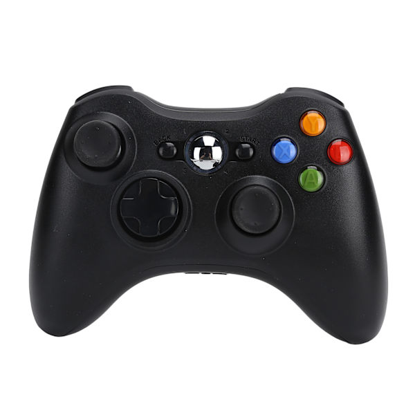 2.4G trådlös spelkontroll Gamepad Handtag för Xbox 360/PS3 värd Svart