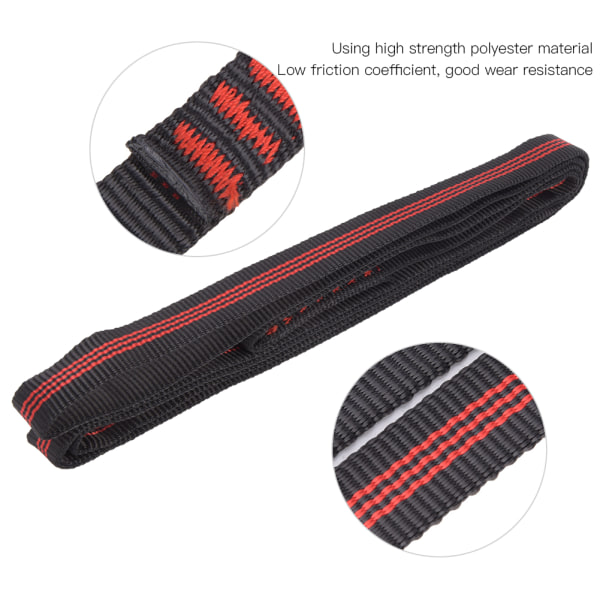 120cm Polyester Klättring Lastbärande Sling Utrustning Slitstarkt Utomhusskyddsbälte