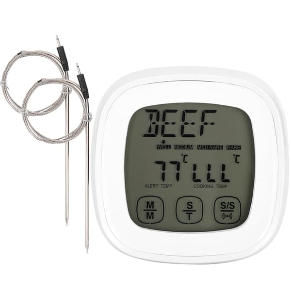 Digitalt berøringsskærmstermometer til grill med timerfunktion, køkkentilbehør