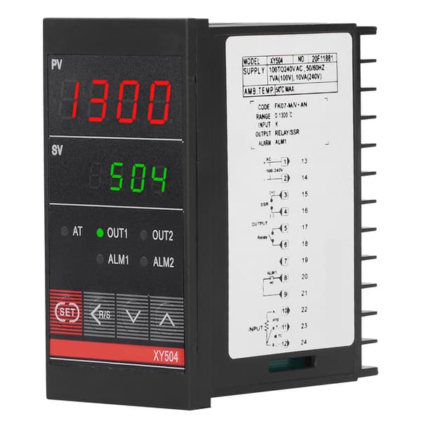 Intelligent PID Temperaturregulator Industriel Varme Kølerelæ XY504 100‑240VAC