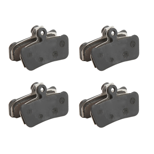 4 st/set Resinbromsbelägg Semi Metal Värmebeständighet Cykelskivbromsbelägg Ersättning för Mountainbike MS02F