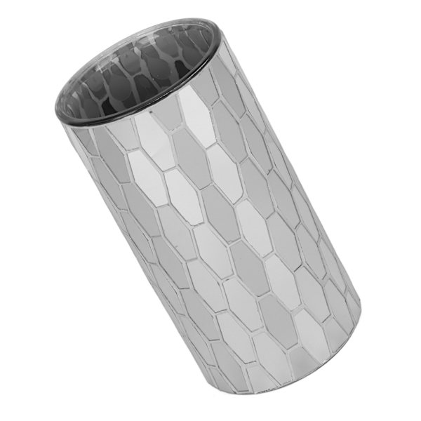Lasikukkamaljakko Tyylikäs geometrinen mosaiikkityylinen 7,9 tuumaa korkea 3,9 tuuman leveä pöytämaljakko perhetoimiston asuntolaan