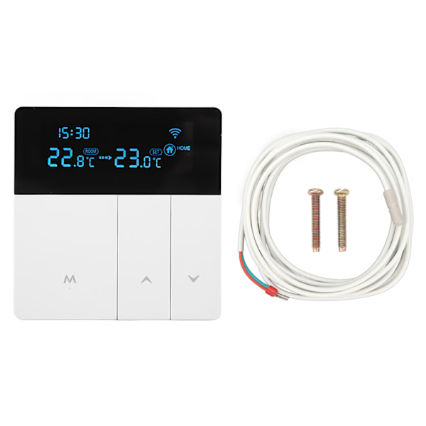 Intelligent Digital Termostat LCD Display APP-styring NTC Programmerbar Termostat Temperaturregulator AC90V-240V WIFI Ikke Understøttet
