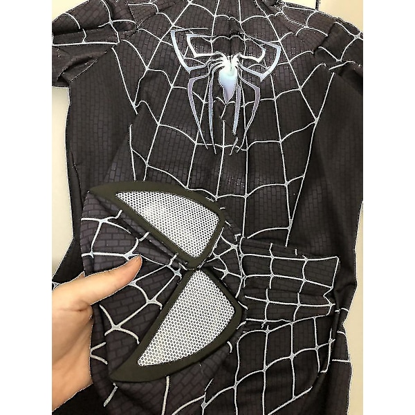 Spiderman Venom Cosplay-puku - Pää ja runko erillään