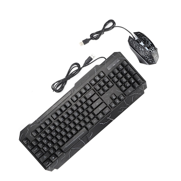 Tastatur- og musesett Multi‑Model-datamaskiner Lysende kablet 4D-spillmaskinvarekombinasjon for Windows PC-spillere