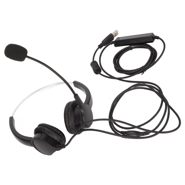 USB-kuulokemikrofoni, melunvaimennus, langallinen, asiakaspalvelukeskus, yrityskuulokkeet, mikrofonilla, äänenvoimakkuuden säätö, PC-kannettavaan