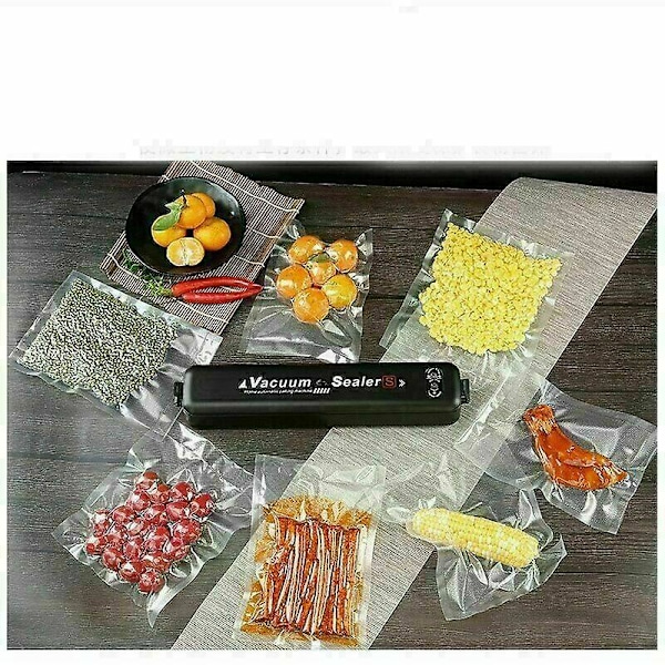 Sous Vide Maskin Mat Vakuumforsegler, Automatisk Mat Vakuumforsegler med 10 BPA-frie Poser for Mat, Kjøtt, Grønnsaker, Frukt