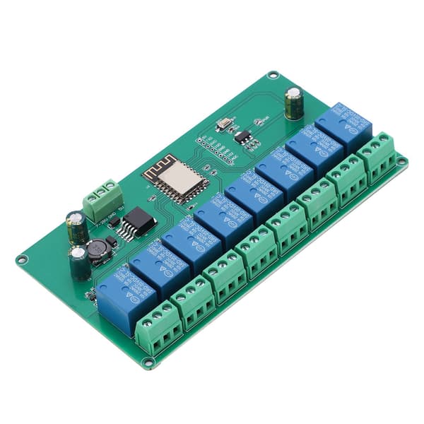 Relæmodul WIFI 8-kanals ESP8266 udviklingskort til trådløs styring DC 7-28V / 5V