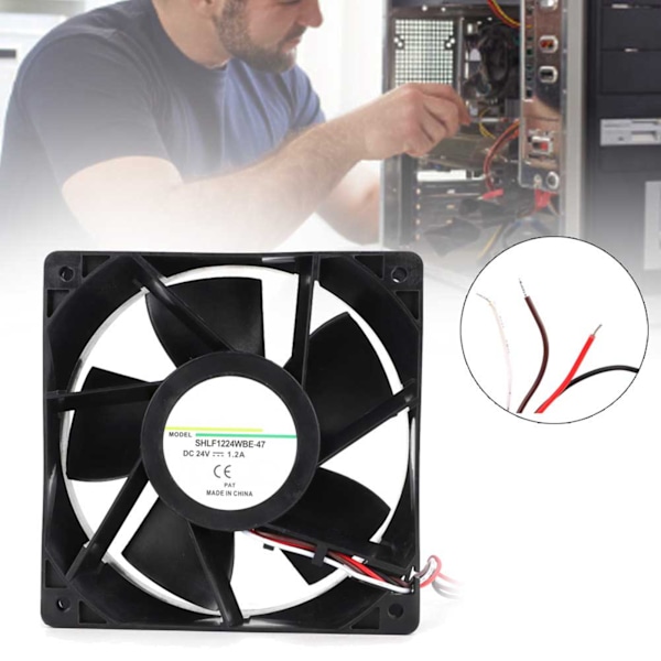 24V 28,8W 4800RPM Inverterkylfläkt Hög luftflöde DC-fläkt för vattenpump Datordel