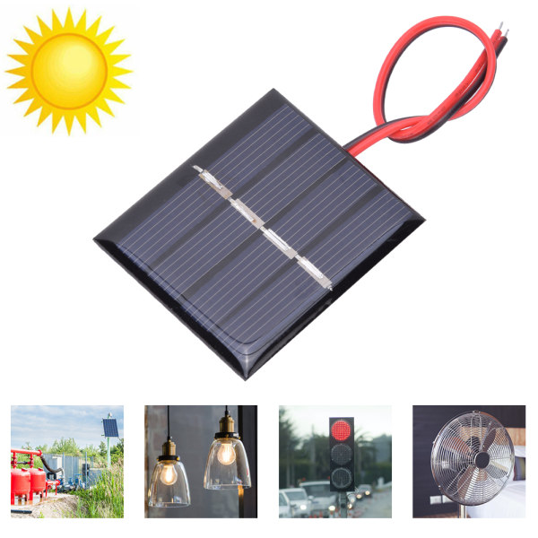 4 stk 0,36W 2V solpanel opladningskort og elektronisk linje til små strømapparater