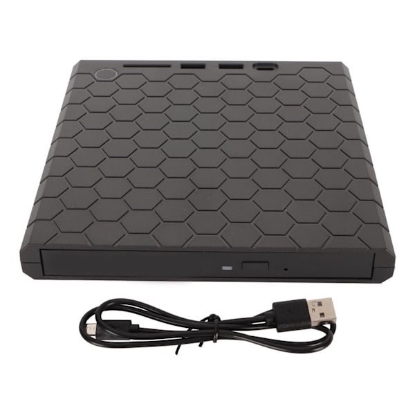 Extern CD DVD-enhet USB3.0 USB C Bärbar CD DVD-läsare Skrivare med minneskortplats för Windows för OS X PC Laptop