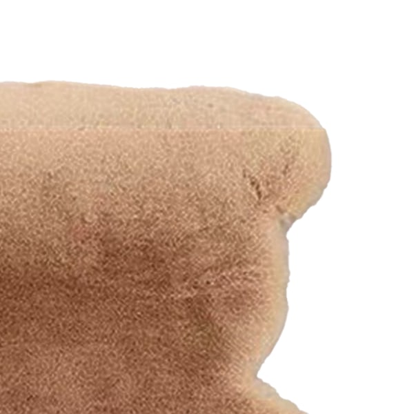 Söt sovrumsmatta Mjuk björnformad lurvig golvmatta för barn tonårsflickor rum vardagsrum Khaki 45x60
