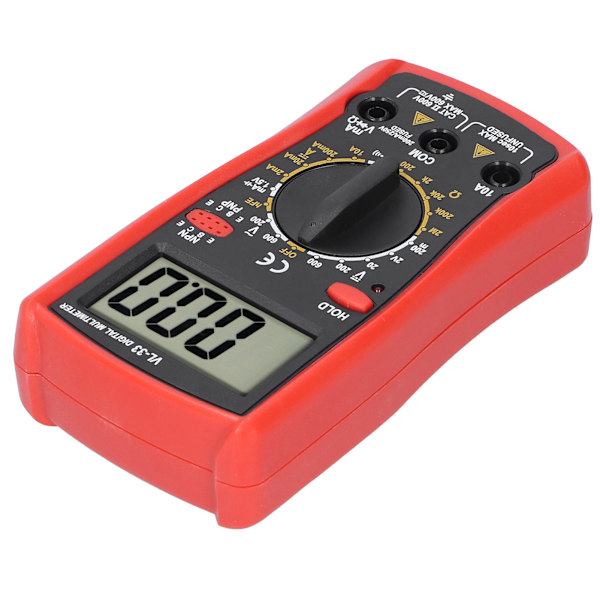 Elektronisk Multimeter LCD Digital Multimeter Spændingsmodstand Strøm Elektrisk Tester Måler