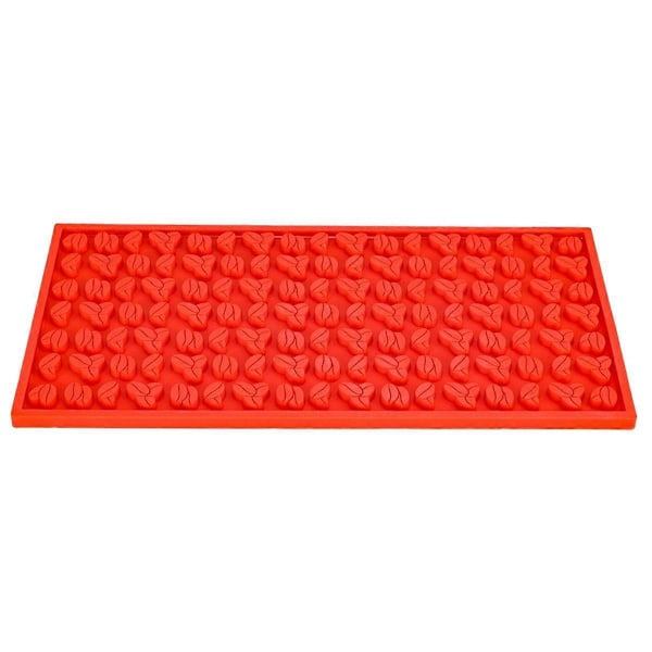 Barmåtte 45x30x0,8CM Måtter Skridsikker PVC Bar Service Spildmåtte Rød