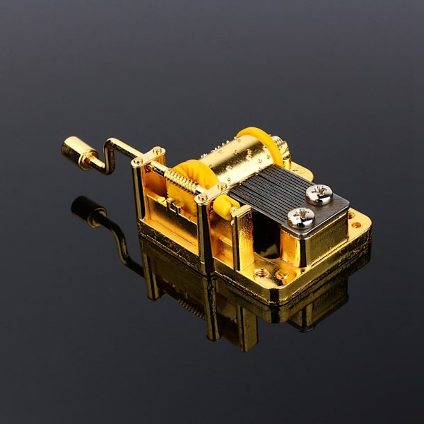 Cool 18 toner DIY Mechanical Musical Box Golden Music Movement