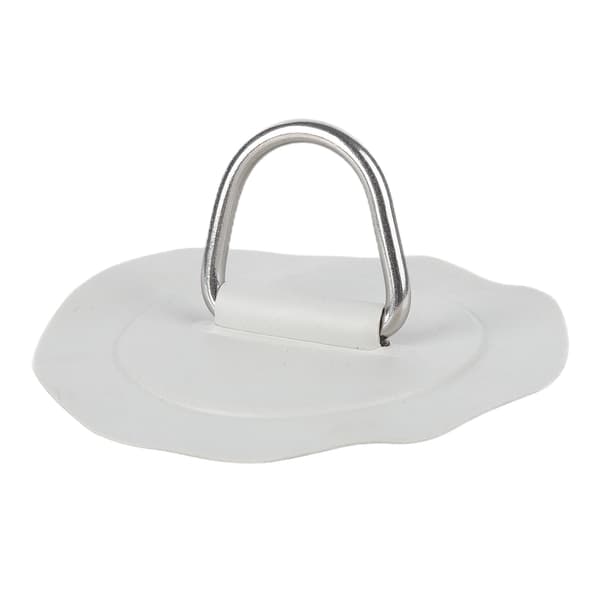 6in D-ring Pad Patch PVC Rustfritt Stål for Oppblåsbar Båt Flåte Kajakk Kano Surfebrett