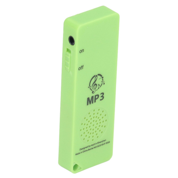 MP3-afspiller Tabsfri lydkvalitet Multifunktionel bærbar understøttelse 64 GB hukommelseskort Mini MP3 til studerende Grøn