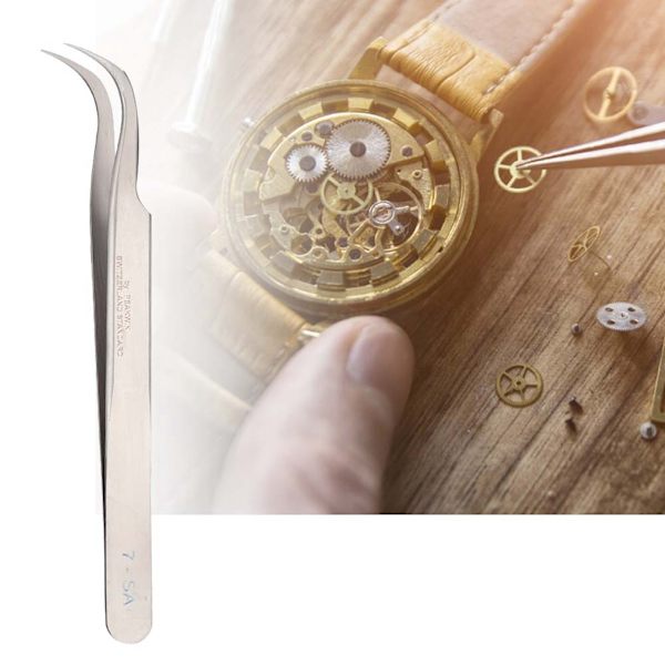 Antimagnetisk syrafast pincett i rostfritt stål Reparationsverktyg för watch med hög hårdhet (#2)