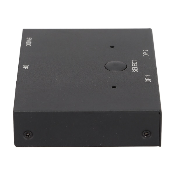 Displayport-splitter, dubbelriktad DP-switch i aluminiumlegering, 8K vid 60 Hz, 4K vid 120 Hz