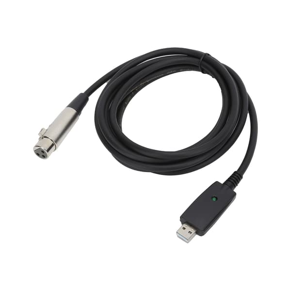 JORINDO 3 meter USB til XLR-kabel han til 3-bens hun mikrofonkabel forlængerledning
